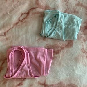 SET OF TWO NIKE DRI FIT TANKS